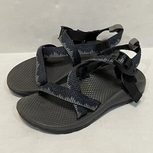 Chaco Big Kid’s Z/1 Ecotread Sandals Blue Black Youth Sz 3 J180271 - Picture 1 of 7