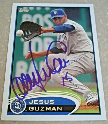 Jesus Guzman - 2012 Topps Series 1 Signed Autograph Auto Card #14 ...