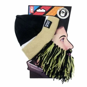Beard Head Tailgate Black Gold New Orleans Saints Knit Bearded Face Mask & Hat - Bild 1 von 5
