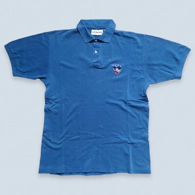 Iceberg Polo Shirt Mickey Mouse Walt Disney Size L Vintage cotone blu azzurro - Imagen 1 de 4