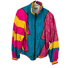 Center Aisle Sport Vintage 80er Jahre Damen Trainingsanzug Größe mittlere Jacke Hose Nylon