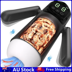 Automatic Sucking Masturbator Vibrator Masturbation Cup Stroker Blowjob Sex Toys - Picture 1 of 11