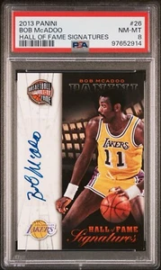 2013 Panini Hall of Fame Signatures 26 Bob McADOO PSA 8 - Bild 1 von 2