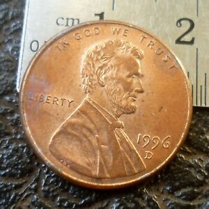 United States 1 cent "Lincoln - Denver Mint " 1996 'UNCIRCULATED'.