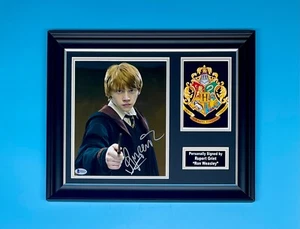 Photo signée Rupert Grint encadrée et autographe COA affiche Harry Potter Ron Weasley - Photo 1/13