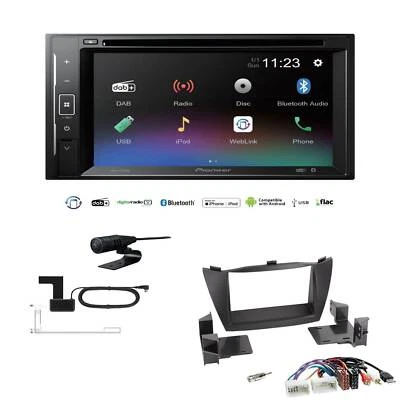 Pioneer Autoradio 2-DIN Bluetooth DVD DAB für Hyundai IX35 2010-2013 schwarz - Bild 1 von 4