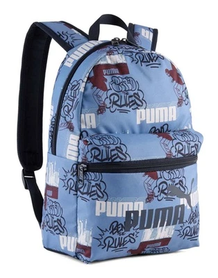PUMA Phase AOP Small Backpack Rucksac Cool Blue blaugrau beere - Bild 1 von 2