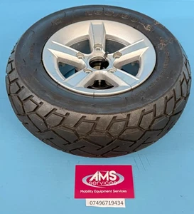 Heartway Xcite 8mph Mobility Scooter Front Wheel & Tubed Tyre Parts B 100/80/-6 - Picture 1 of 7