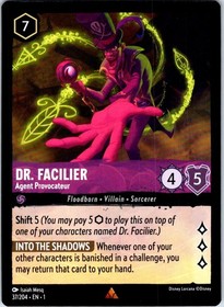 Dr. Facilier - Agent Provocateur Rare  The First Chapter 37/204 NM