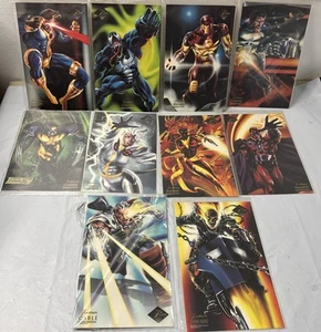 1994 FLAIR Jumbo PRINTS MARVEL - COMPLETE SET OF 10 (6 1/2" X 10") Tote14 - Picture 1 of 4