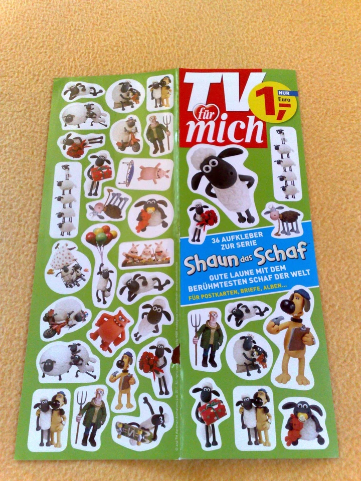 Sticker 36 Aufkleber Shaun das Schaf TV für mich - Bild 1 von 1