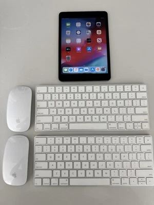 Apple Lot With 2 Magic Mouse 2 Magic Keyboard 1 iPad Mini 2 - Image 1 of 2