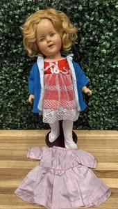 "Muñeca de composición Shirley Temple de 15"" de colección de los años 30 juguete ideal estrella de cine TLC" - Imagen 1 de 23