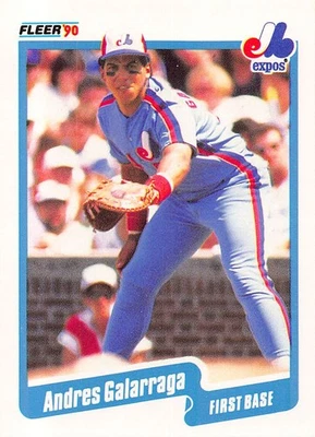Andres Galarraga 1990 Fleer 345  Montreal Expos  Baseball Card - Image 1 of 2