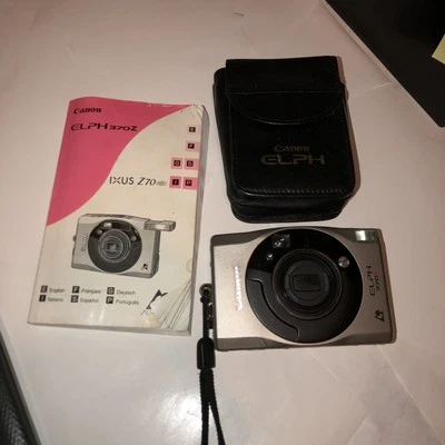 Canon Film Camera 370Z Elph 35mm  With Case & Owner's Manual Repair/Parts - Image 1 of 4