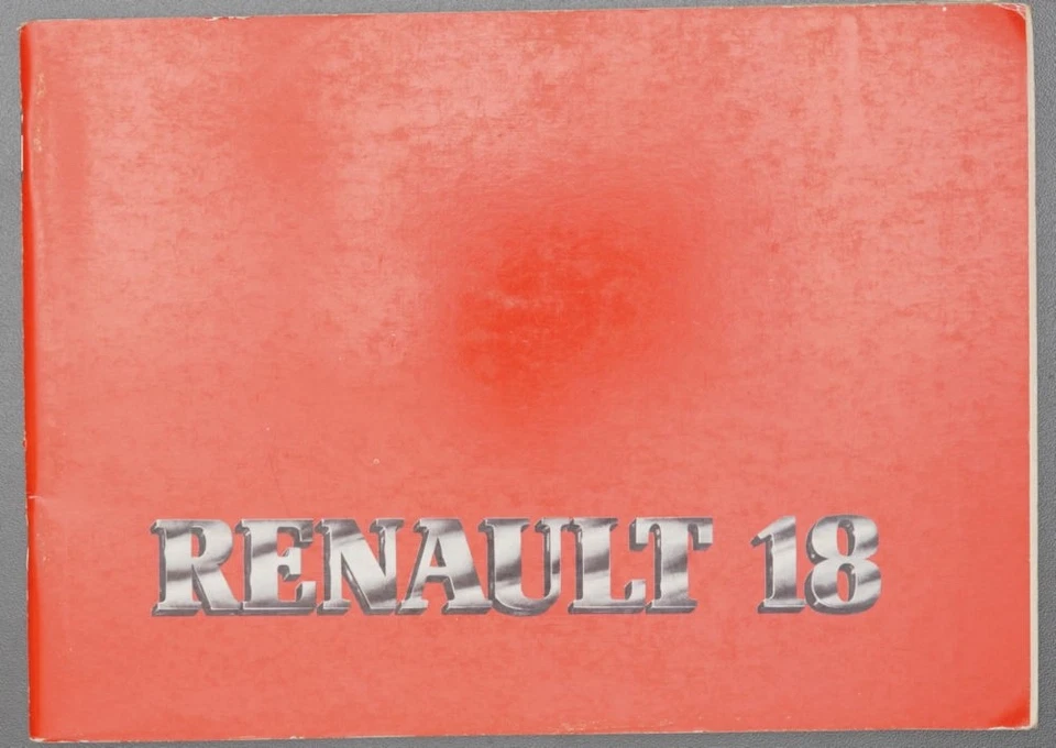 1981 Renault 18 Manual - Image 1 of 1