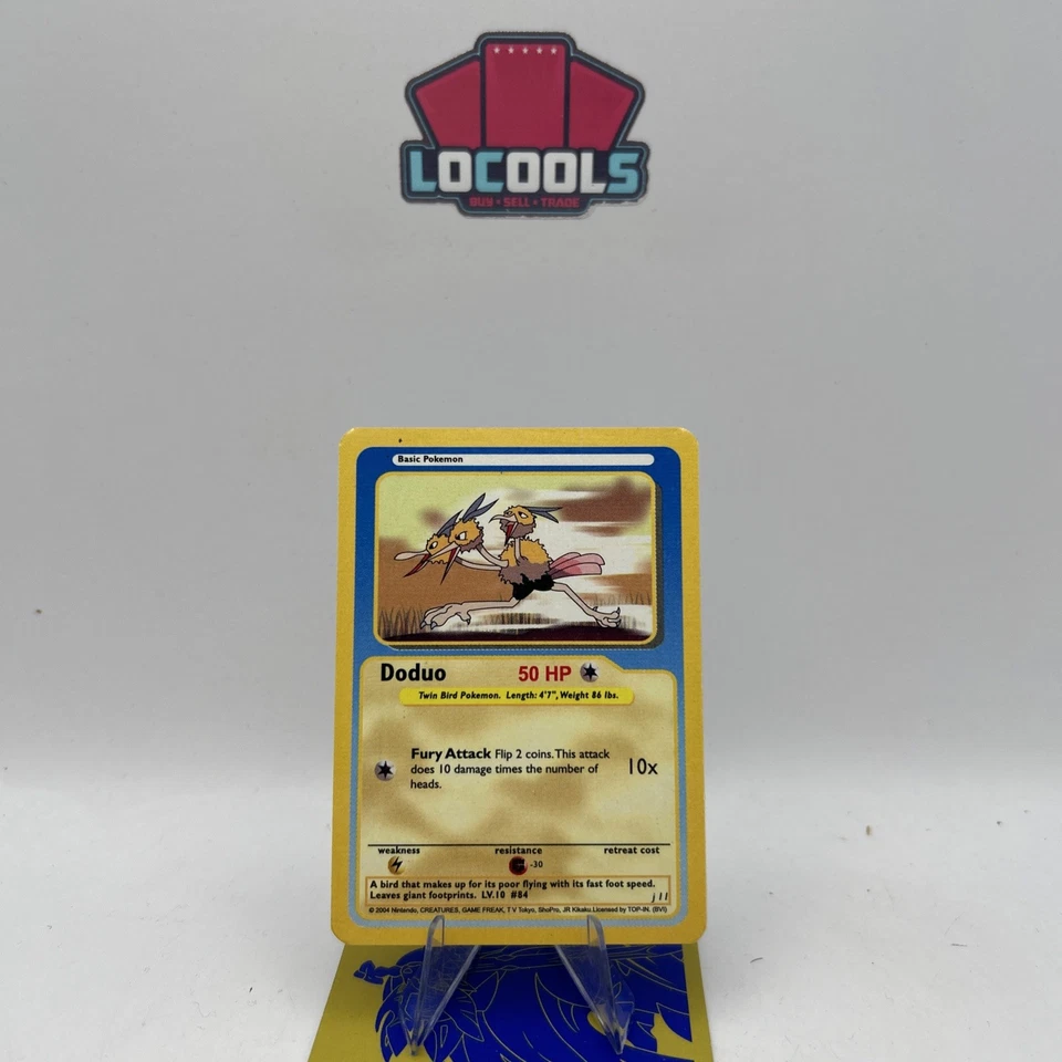 2004 Pokemon TCG Funskool DODUO **ERROR**DODRIO**RARE FIND   INDIA: POKÉMON TCG - Image 1 of 2
