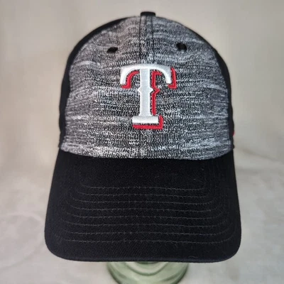 Texas Rangers Hat Nike Strap Back S1ZE Heritage86 Black/Gray MLB Embroidered Cap - Image 1 of 4