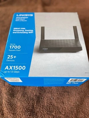 Linksys Max-Stream Dual Band WiFi 6 Router New - Image 1 of 4