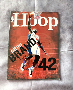 Elton Brand NBA Hoops Magazine signed 2002 LOS ANGELES CLIPPERS AUTOGRAPH