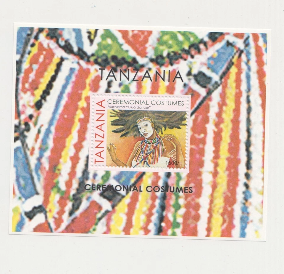 TANZANIA: "DISFRACES CEREMONIALES", Estampillas en perfecto estado Foto 1 de 1
