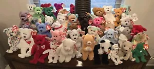Lot of 60 Ty Beanie Babies *Over 43 with Tags Rare Collection - Picture 1 of 2