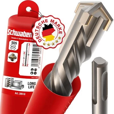 ® SDS Plus Bohrer 12mm x 600 - Betonbohrer - Präzises & schnelles Bohren in B... - Bild 1 von 4