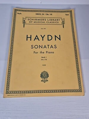 Haydn Sonatas for the Piano Book 1 Schirmers Library of Musical Classics Vol 295 - Image 1 of 4