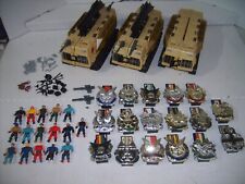HUGE MATTEL MEN OF METALS MILITARY SOLDIERS WEAPONS & HTF CARRY CASE VEHICLE LOT