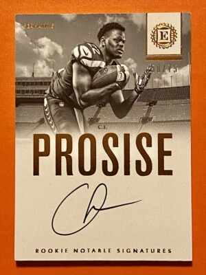 📀 2016 C.J. PROSISE RC AUTO 58/75 ENCASED ROOKIE NOTABLE SIGNATURES AUTOGRAPH - Image 1 of 2