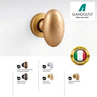 Coppia maniglie maniglia per porte interne modello CAPRI in zama, stile classico - Immagine 1 di 2