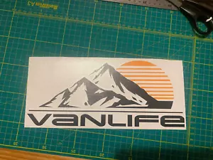 MOUNTAINS MOTORHOME CAMPER VAN CARAVAN LAYERED/ STICKERS / DECAL / GRAPHIC - 044 - Picture 1 of 3