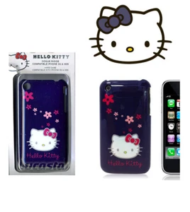 Carcasa compatible con iPhone 3G/s Hello Kitty lila - Picture 1 of 1