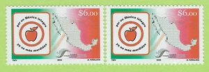 TWO $6.00 "AGAINST CORRUPTION" FLUORESCENT & NON FLUOR SC#2291 CV$4.5+ (FLO25)* - Picture 1 of 1