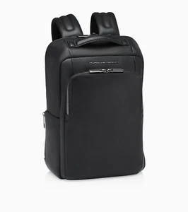 Zaino pelle nera Porsche Design Roadster XS OLE01600 laptop 14 pollici presa USB - Imagen 1 de 8