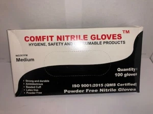Guantes de nitrilo negro... caja 100... medianos, grandes, extra grandes - Imagen 1 de 3