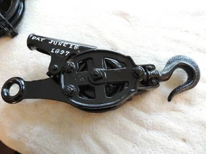 Antique Metal Hay Trolley Pulley Jack Hoist No. 12, H 2 1/2 June 15 1897 - Picture 1 of 12
