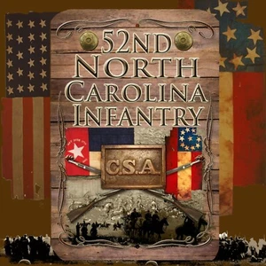 52nd North Carolina Infantry CSA Army American Civil War 8 X 12 aluminum sign - Picture 1 of 1