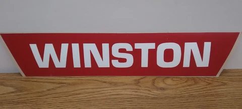 Vintage WINSTON CUP Cigarettes Bumper Cooler Racing Sticker RJ Reynolds Cover