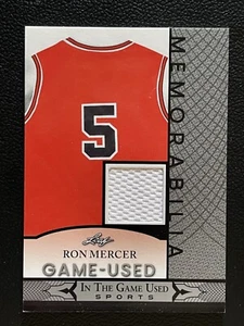 2024 Leaf In The Game Used Memorabilia Silver Ron Mercer Jersey - Picture 1 of 1
