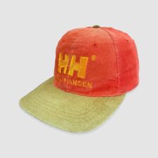 Vintage HELLY HANSEN Red Corduroy Hat Cap Mens Free Size