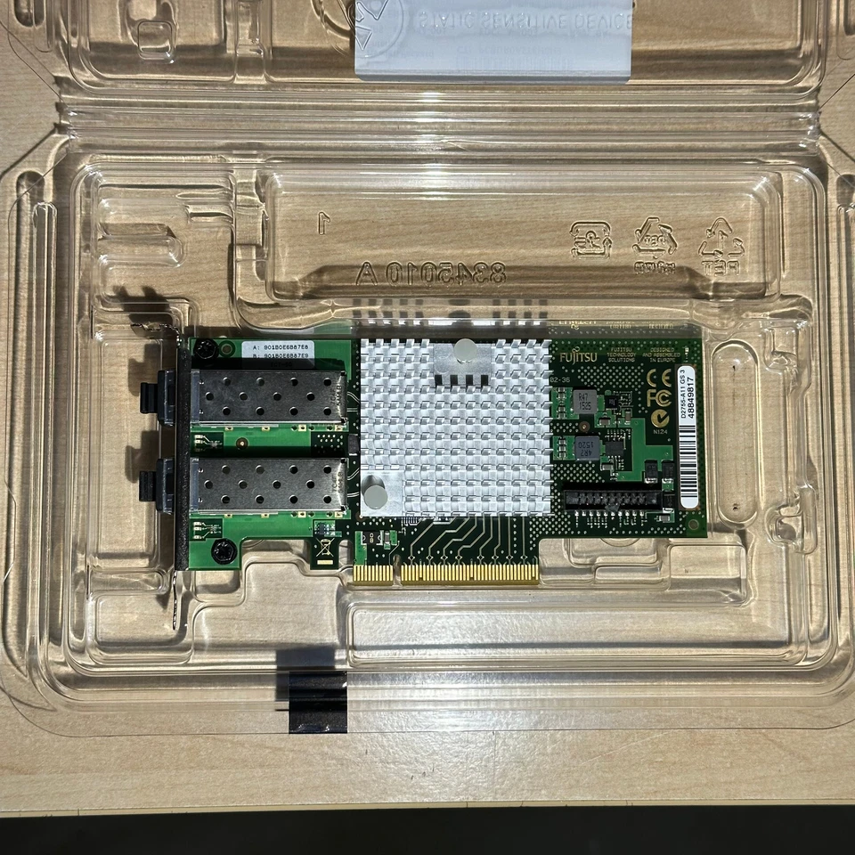 Fujitsu 2-Port 10 Gb Ethernet PCIe D2755-A11 GS3 GS2 Low-profile - Bild 1 von 1