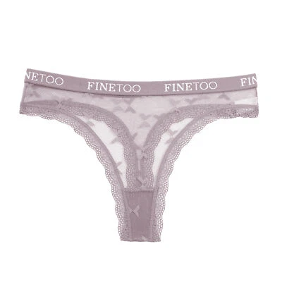 Calcinha fio dental sexy feminina transparente fio dental lingerie cueca - Imagem 1 de 4