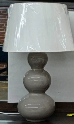 LÁMPARA DE CALABAZA TRIPLE GRANDE DE ROBERT ABBEY - SIN PANTALLAS - NUEVA - SOLO LÁMPARA Foto 1 de 2