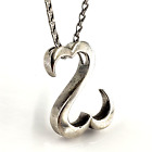 Jane Seymour Open Hearts Collection Sterling Silver Pendant 1 Heart 24 Inch