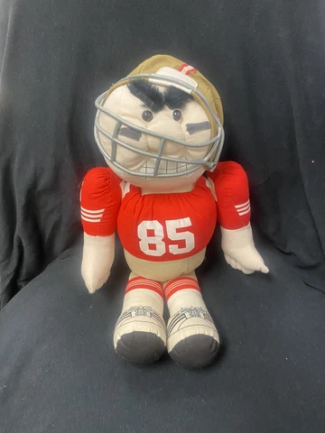 Vintage San Francisco 49ers Football Tear Pull Apart Plush Doll Stress Relief Cover