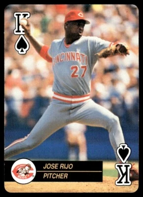 1992 U.S. Playing Card Co. Baseball Aces #K Jose Rijo Cincinnati Reds - Image 1 of 2