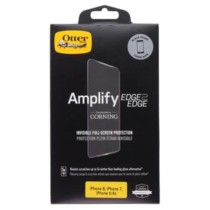 OtterBox Amplify Edge2Edge Screen Protector for iPhone 8/7/6s/6 - Black Frame - Picture 1 of 2