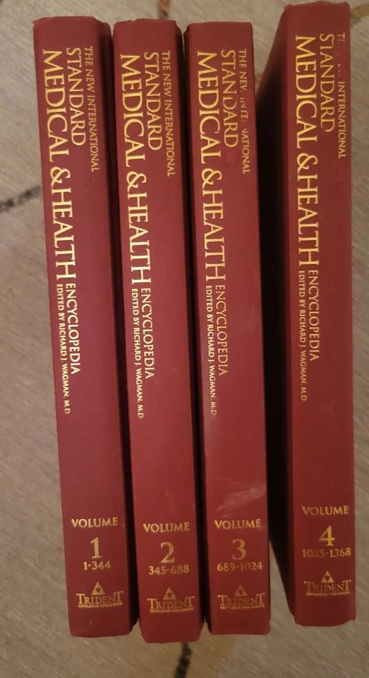 STANDARD MEDICAL & Health Encyclopedia by Richard Wagman, M.D., 4 volumes  - Image 1 of 1