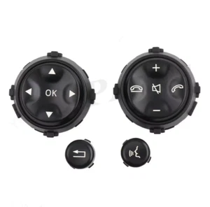 Pair Steering Wheel Switch Button Black For Mercedes Benz W221 W216 S/CL-Class - Picture 1 of 4